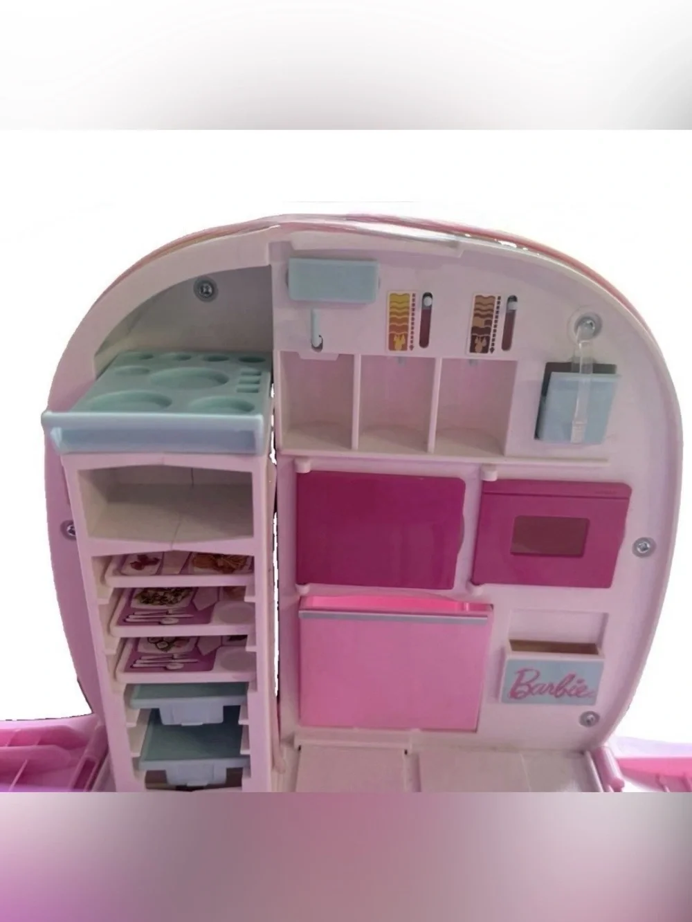 SOLD- Mattel Barbie Dream AirPlane Play set Pink Passport Glamour Vacation Jet